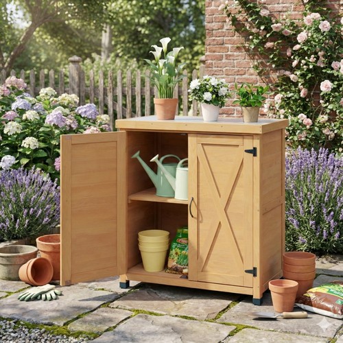 Outdoor potting bench - potting, garden